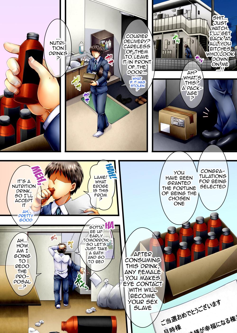 Hentai Manga Comic-Because of the Perverted Pheromone Drink, I've Suddenly Become-Read-3